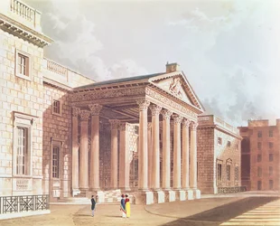 Casa Carlton, grabado por R. Reeve, c.1819